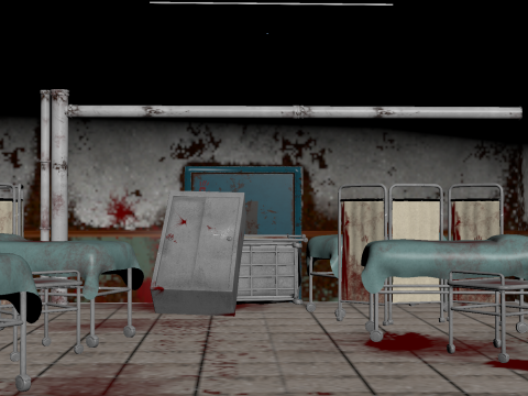 Horror Hospital 3D Model