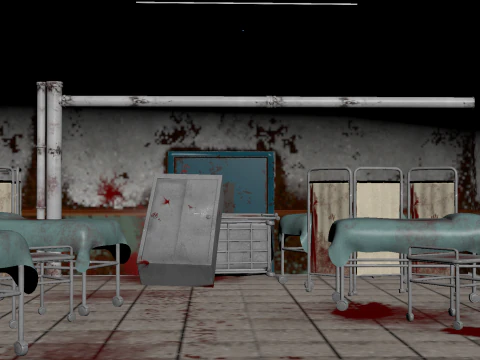 Horror Hospital 3D Model