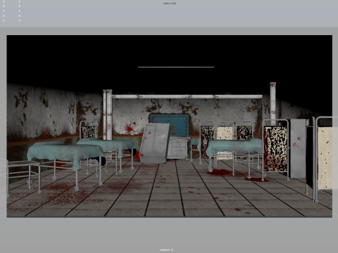 Horror Hospital 3D Model