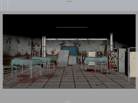 Horror Hospital 3D Model