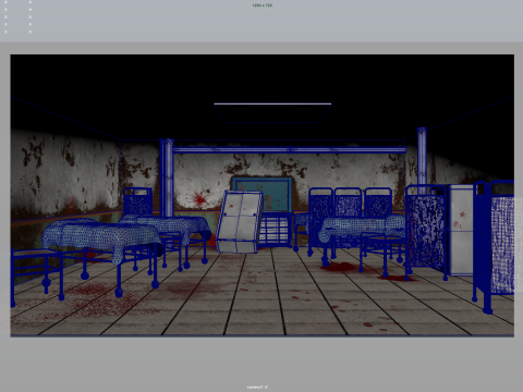 Horror Hospital 3D Model