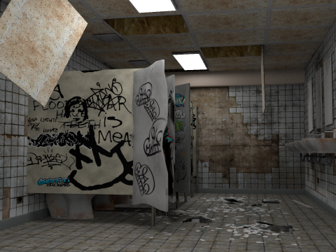Mens Room 3D Model