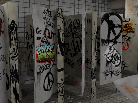 Mens Room 3D Model