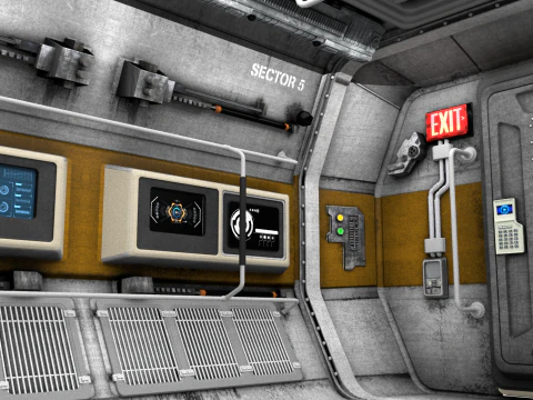 Space Hatch 3D Model