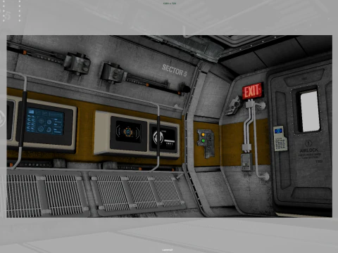 Space Hatch 3D Model