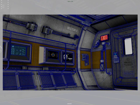 Space Hatch 3D Model