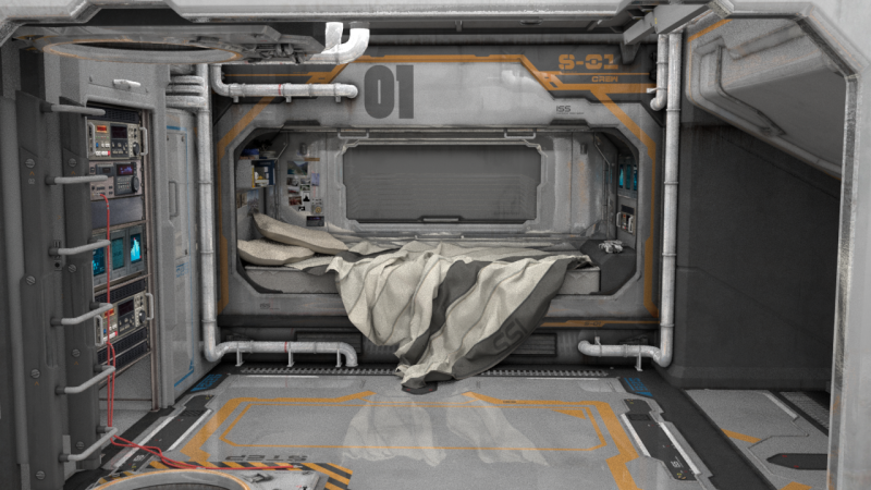 SciFi Environment 3D-Modell .c4d .max .obj .3ds .fbx .stl .blend 