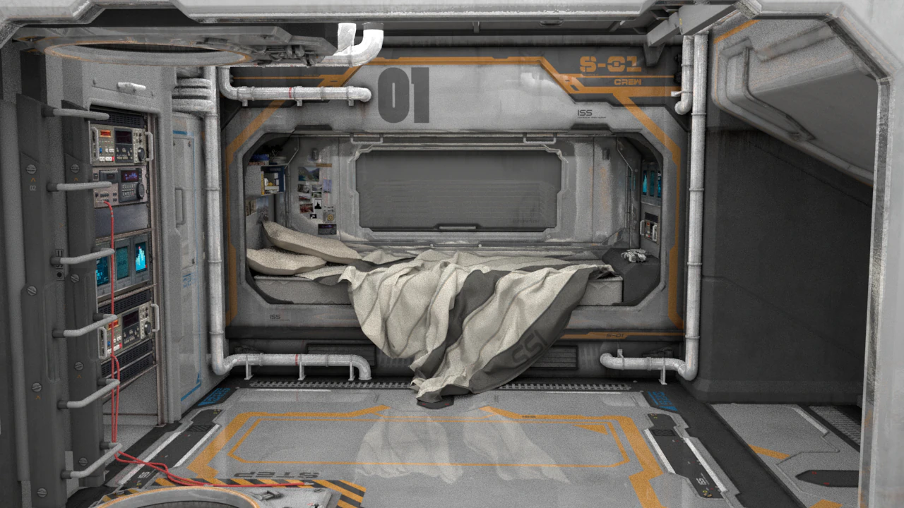 SciFi Environment 3D Model .c4d .max .obj .3ds .fbx .stl .blend 