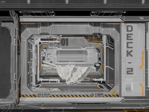 SciFi Environment 3D Model