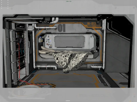 SciFi Environment 3D Model