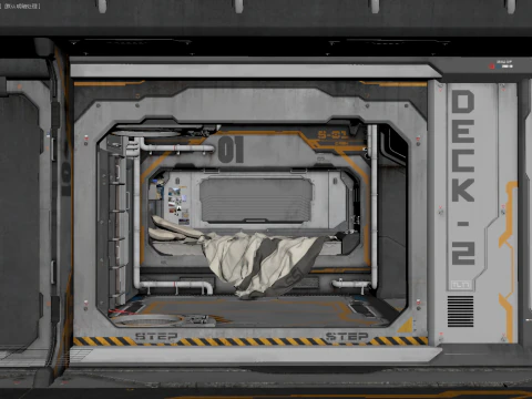 SciFi Environment 3D Model