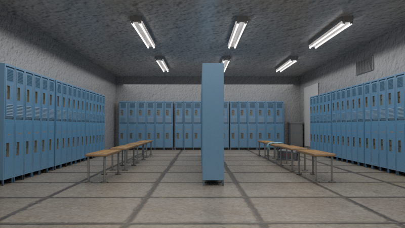 Changing Room 3D Модель .c4d .max .obj .3ds .fbx .stl .blend 