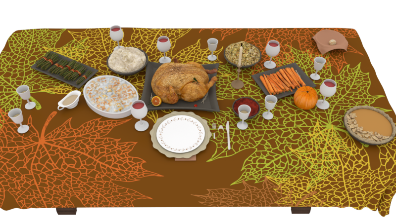 Holiday Foods 3D Model .c4d .max .obj .3ds .fbx .stl .blend 