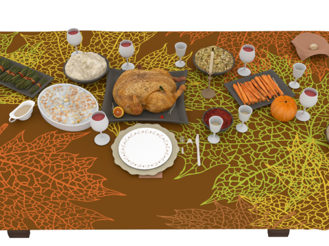 Holiday Foods 3D 모델