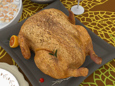 Holiday Foods 3D Model
