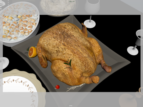 Holiday Foods 3D Model