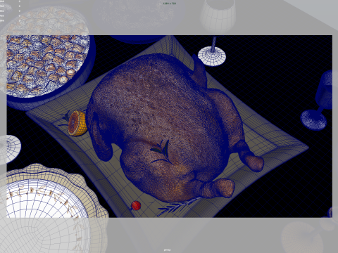 Holiday Foods 3D Model