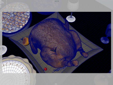 Holiday Foods 3D Model