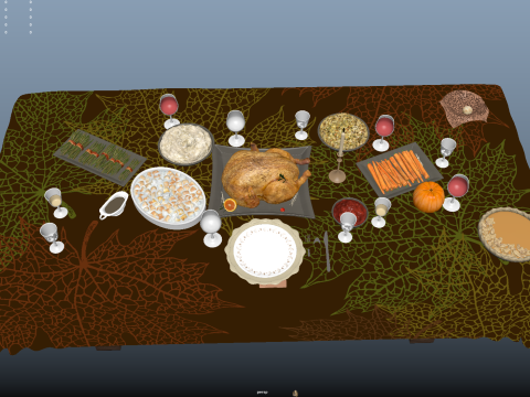 Holiday Foods 3D Model