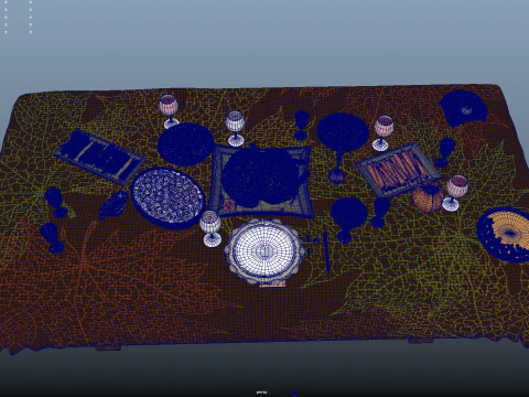 Holiday Foods 3D Model