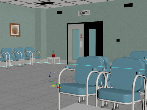 Hospital Hallway Modelo 3D