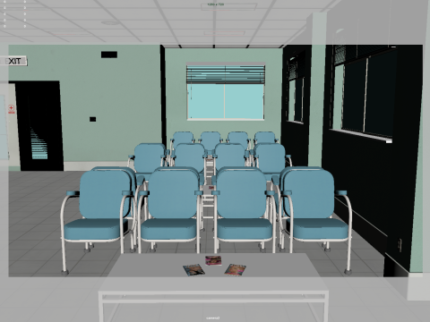 Hospital Hallway Modelo 3D