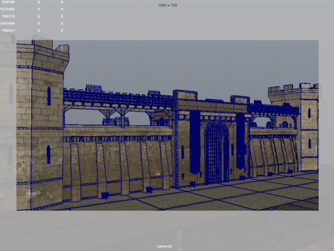 City Defensive Walls Model 3D