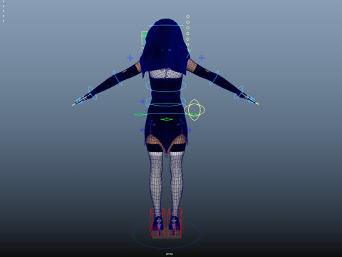 Nun Rigged 3D मॉडल