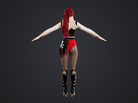 Pirate Rigged Model 3D