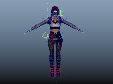 Pirate Rigged Model 3D