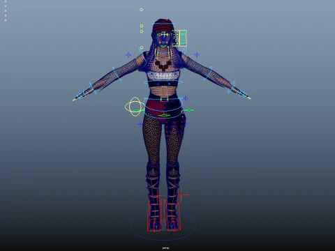 Pirate Rigged 3D Model