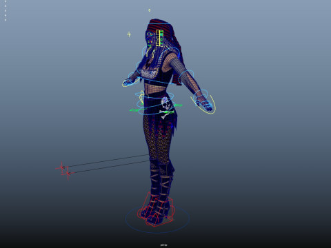 Pirate Rigged Model 3D