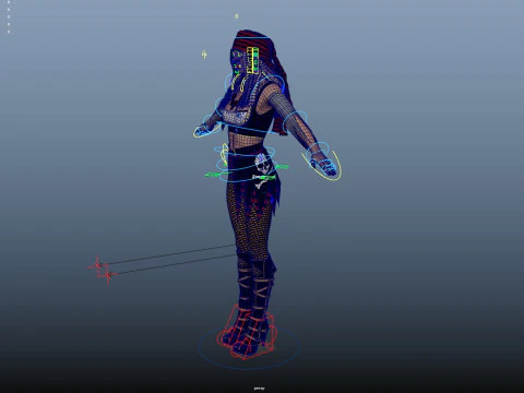 Pirate Rigged 3D Model