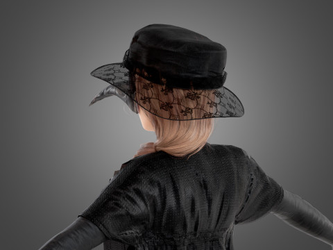 Plague Doctor Rigged 3D 모델