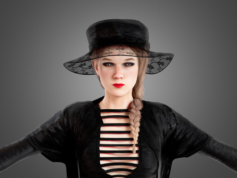 Plague Doctor Rigged 3D 모델