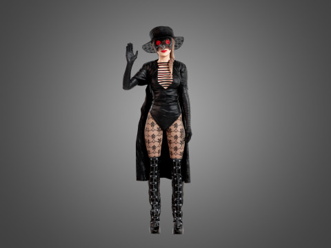 Plague Doctor Rigged 3D 모델