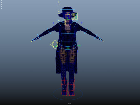 Plague Doctor Rigged 3D 모델