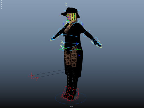 Plague Doctor Rigged 3D 모델
