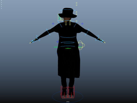 Plague Doctor Rigged 3D 모델