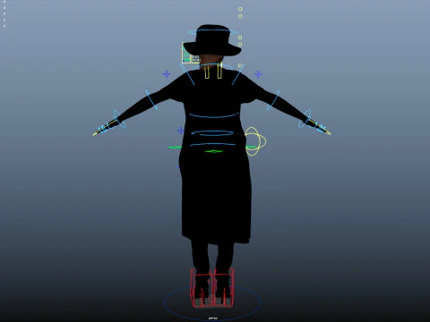 Plague Doctor Rigged 3D Model
