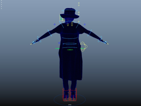 Plague Doctor Rigged 3D 모델