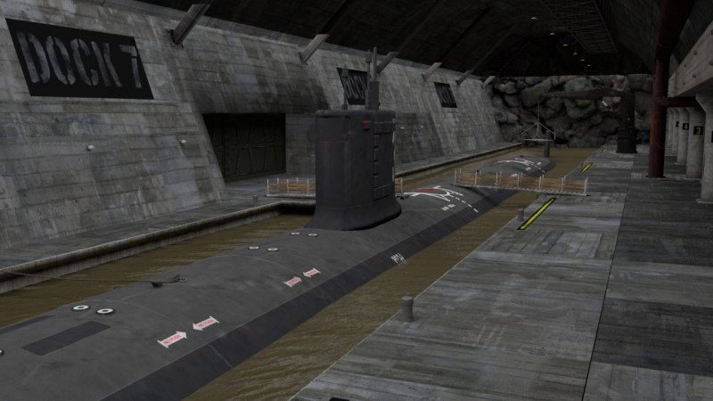 Submarine 3D Модель .c4d .max .obj .3ds .fbx .stl .blend 