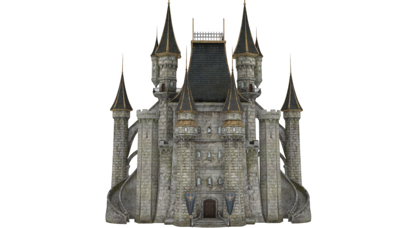 Castle 3D-Modell .c4d .max .obj .3ds .fbx .stl .blend 