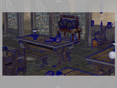 Medieval taverns Modelo 3D