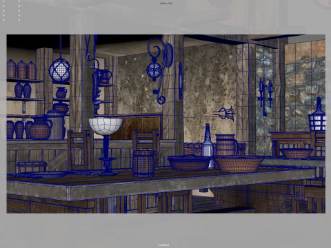 Medieval taverns 3D Model