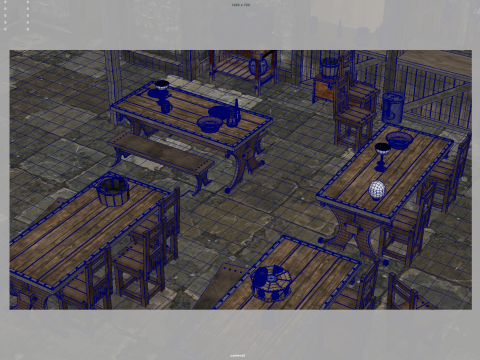Medieval taverns Modelo 3D
