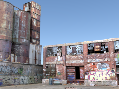 Abandoned Factory 3D Model