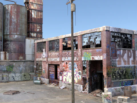 Abandoned Factory 3D Model
