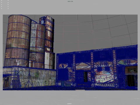 Abandoned Factory 3D Model