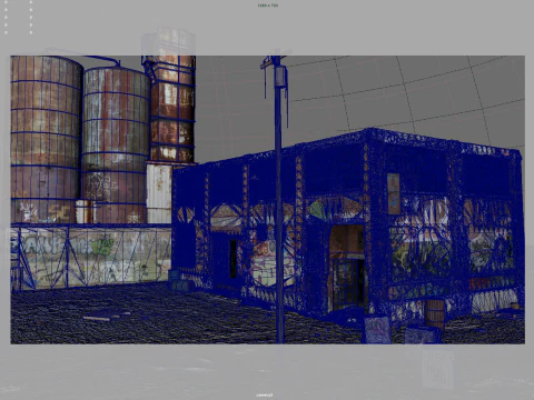 Abandoned Factory 3D Model